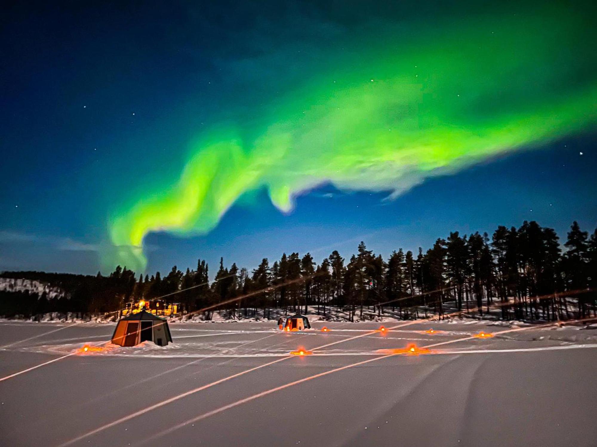 Vila Aurora Camp Kurravaara Exteriér fotografie